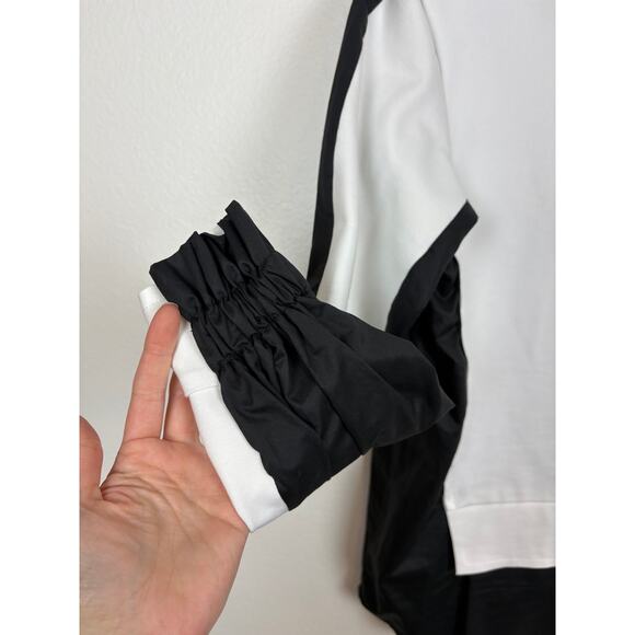 PLANET by Lauren G Layered Cinch Sleeve Sweater Blouse Size 1 US 4-8 - Picture 3 of 7